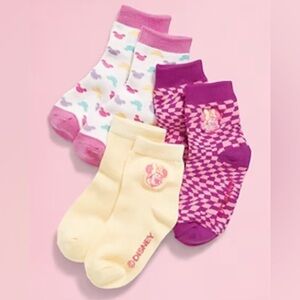 4T-5T NWT Old Navy x Disney© Crew Socks 3-Pack